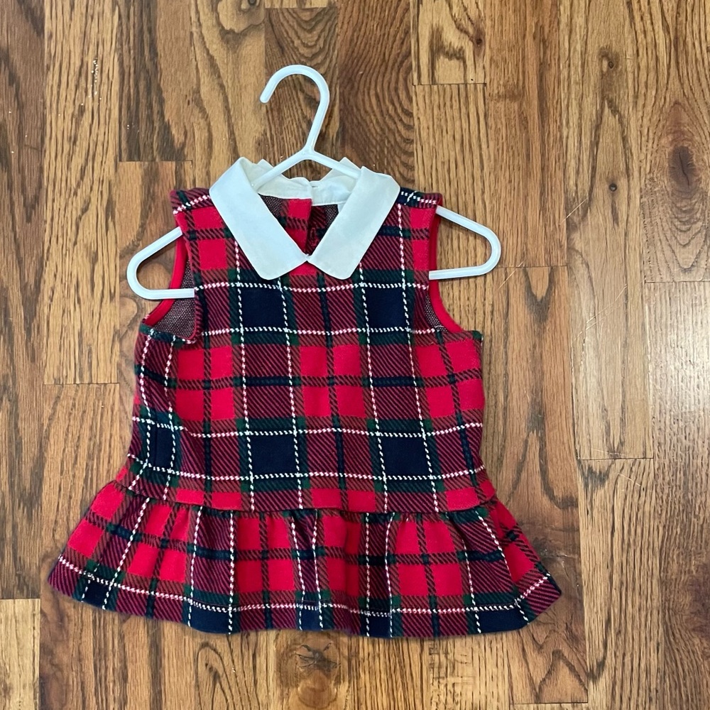 Jamie and Jack tartan top 2t